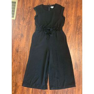 Calvin Klein NEW Black Tie-Waist Sleeveless Jumpsuit, size 14